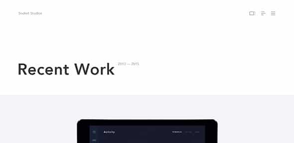 web design trend, minimalism, recent work