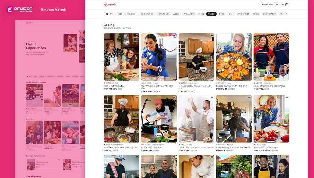 Virtual Experience Images in Web Design