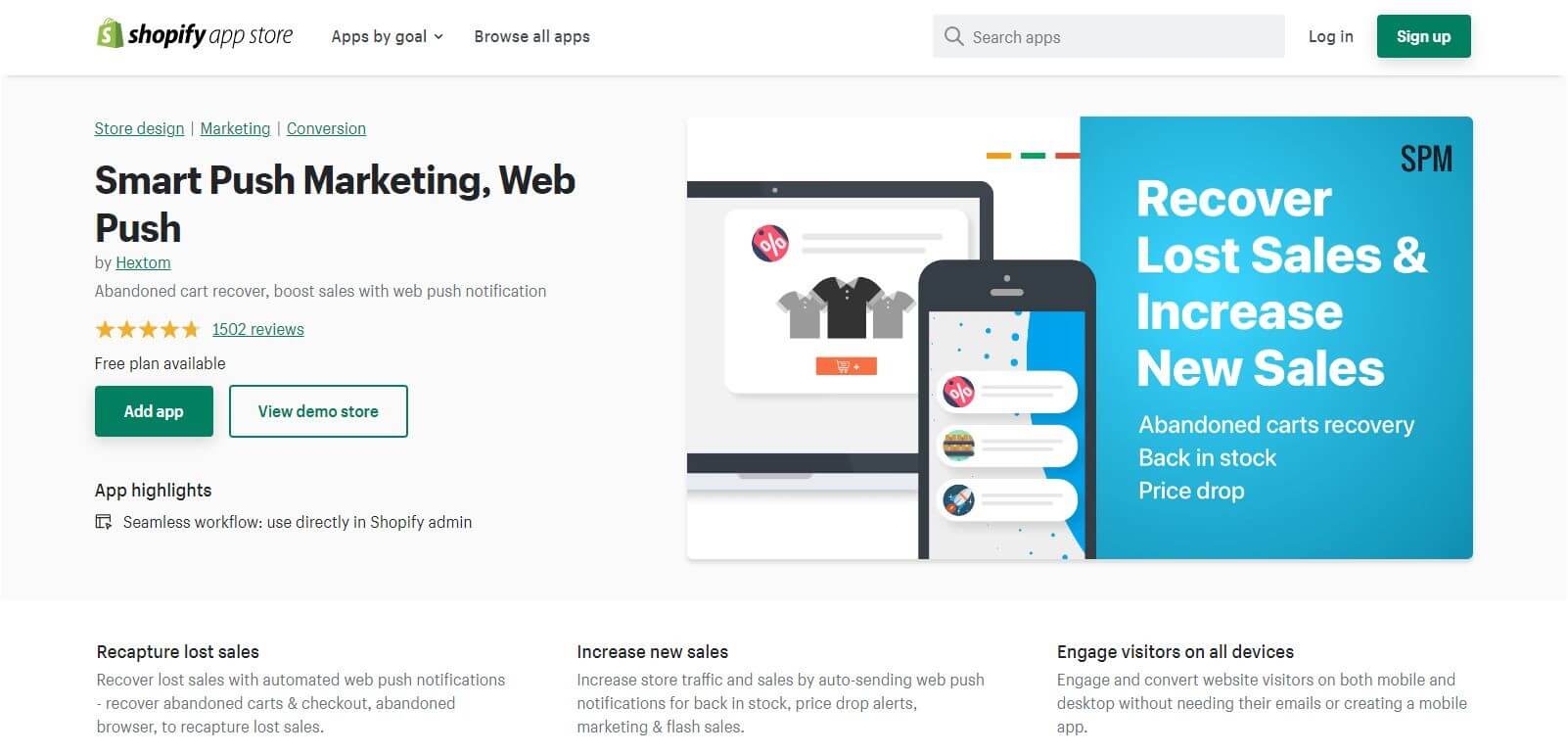 Shopify push marketing