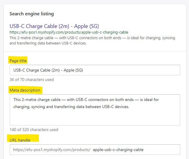 shopify seo