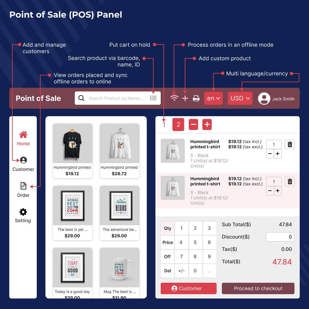pos for ecommerce module