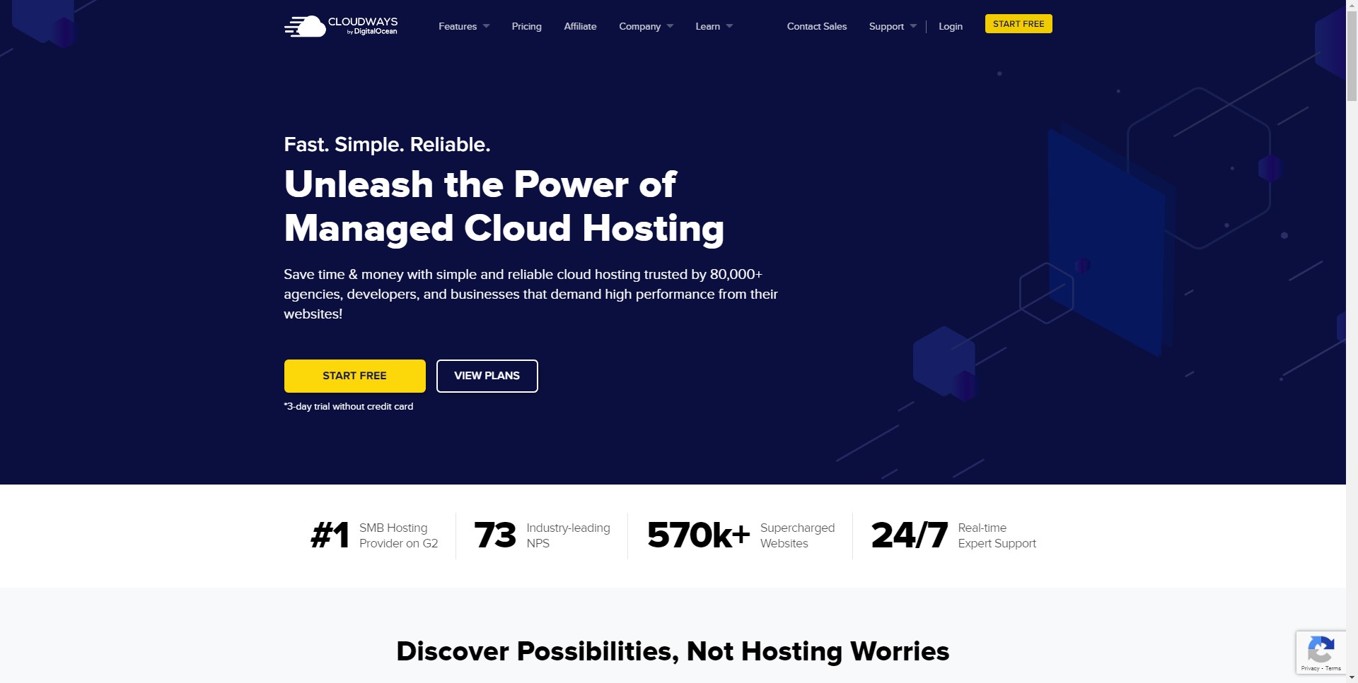 Cloudways website