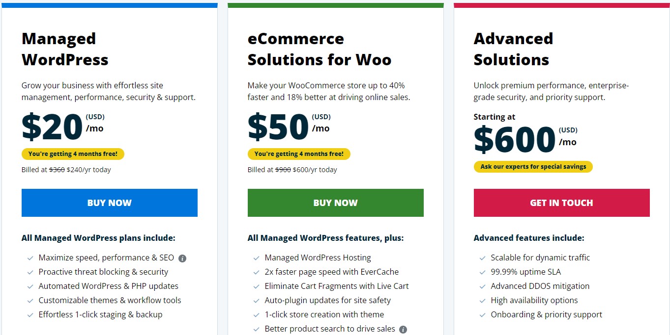 WP Engine pricing