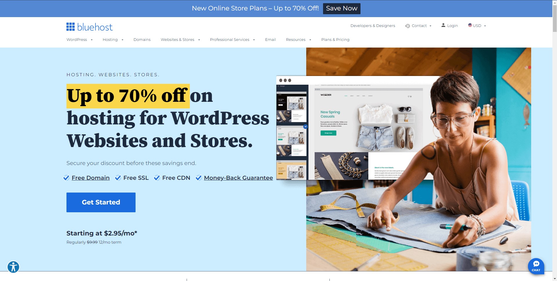 Bluehost website