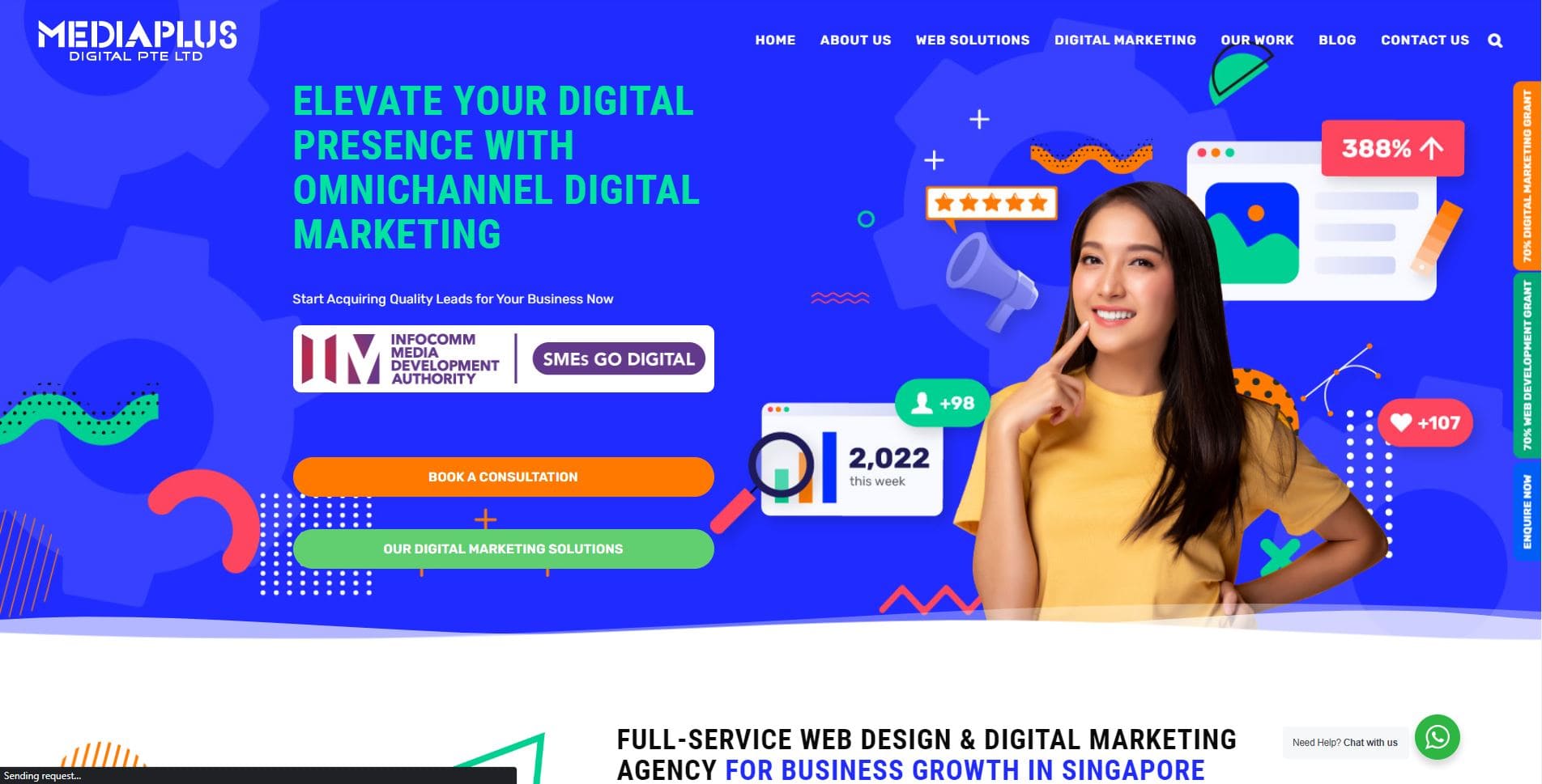 Mediaplus Digital website