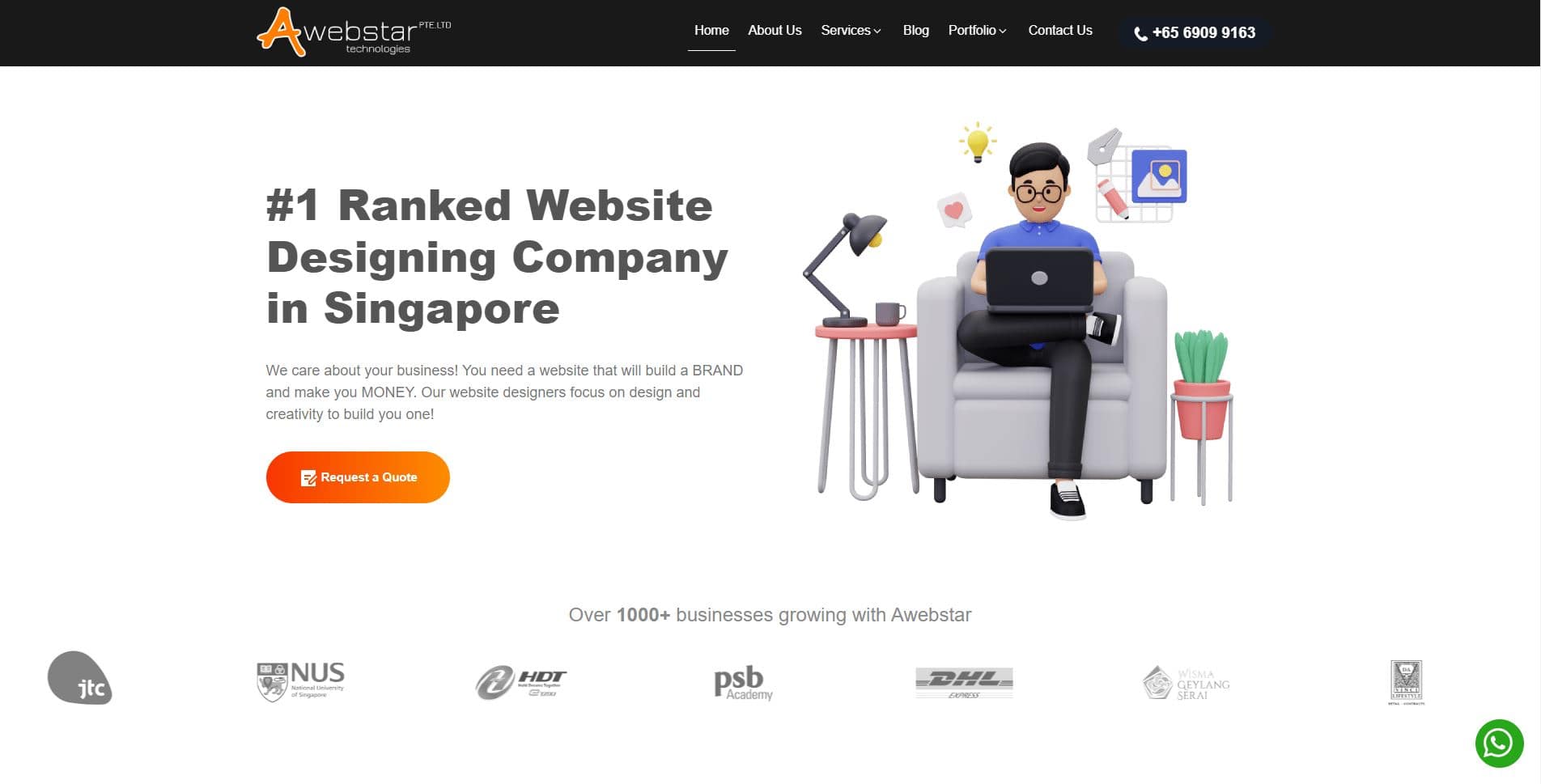 Awebstar Technologies website