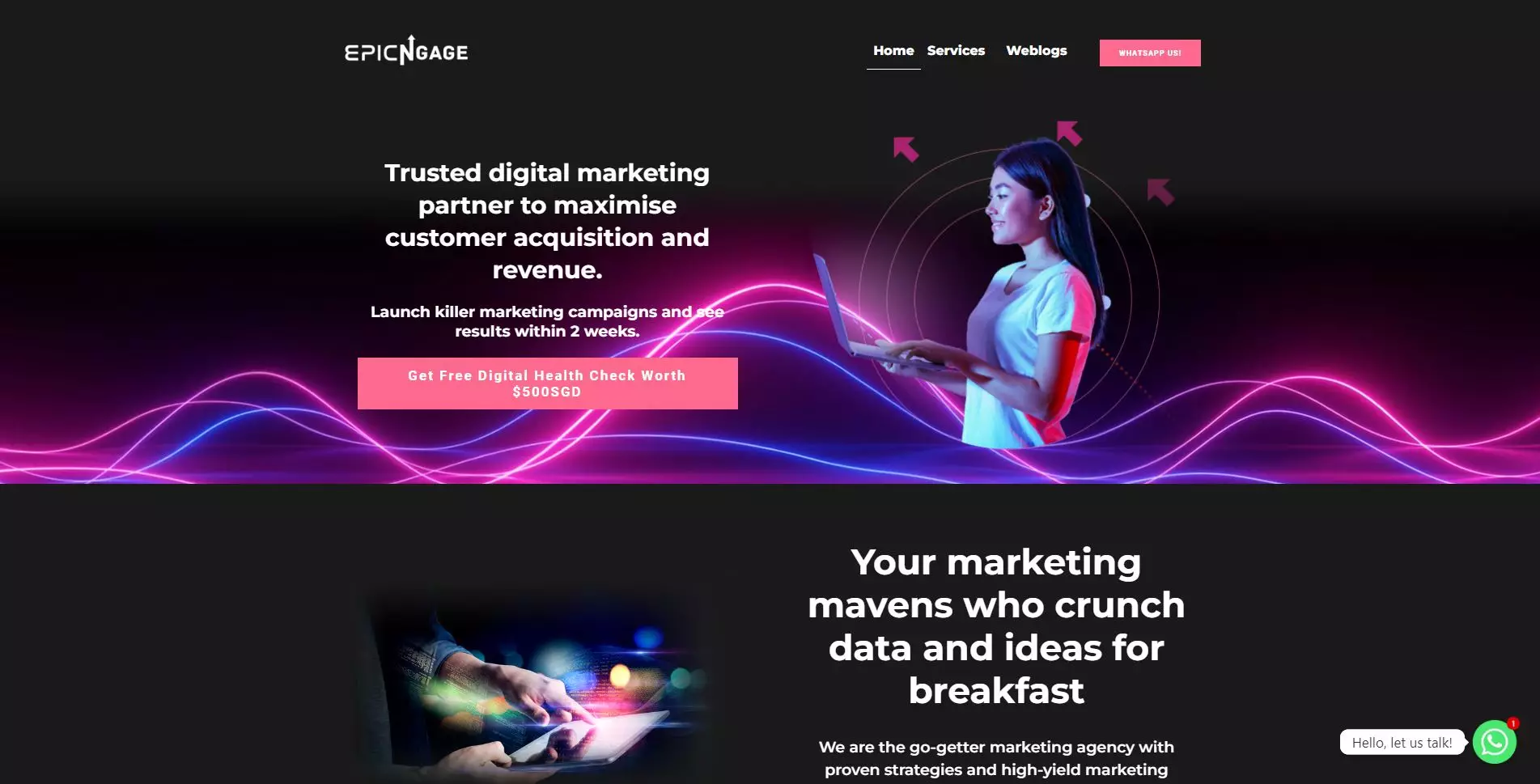 Epicngage Media website
