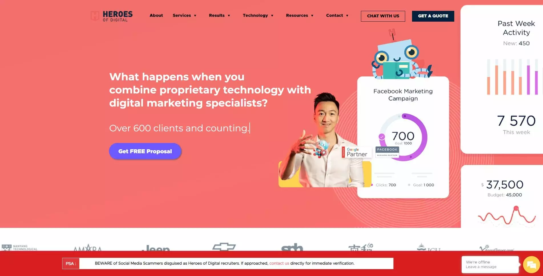 Heroes of Digital website