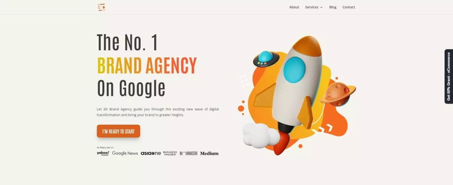 3d Brand Agency website