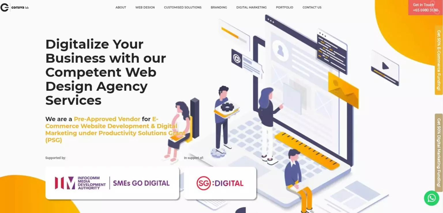 Corvisa Lab website