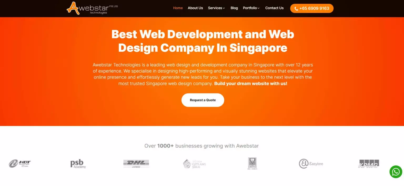 Awebstar website