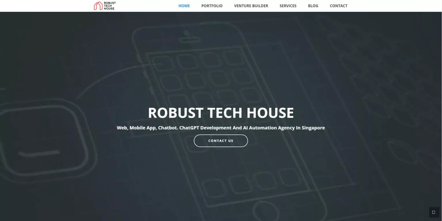 robust tech house website