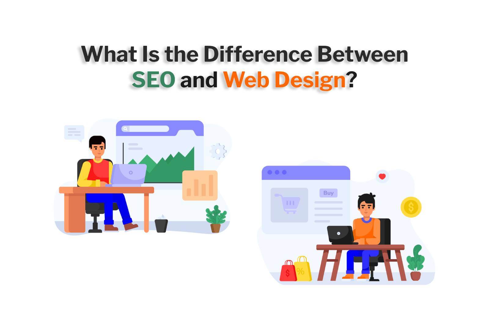 what is the difference between SEO and web design